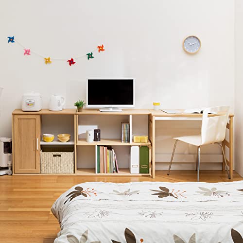 白井産業 A4サイズのファイルボックスを上下2段収納できる S字のおしゃれなラック 本棚 ナチュラルブラウン 幅83.9 高さ72.0 奥行29.7cm GAR-7085 ガレンタ 白井産業 A4サイズのファイルボックスを上下2段収納できる S字の