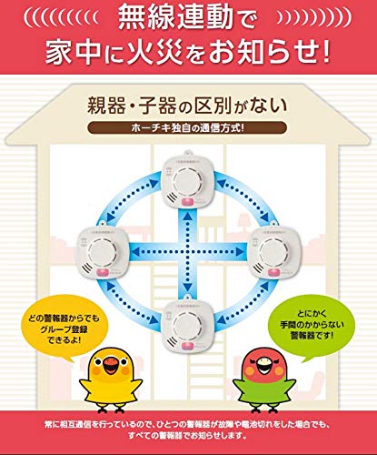 ホーチキ 火災警報器 ホワイトアイボリー 煙式 3個入 無線連動方式(煙式)