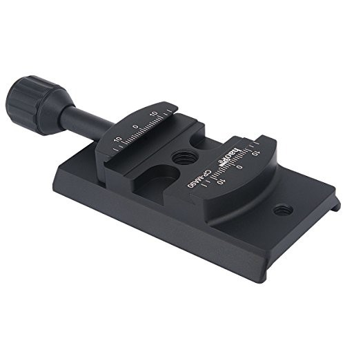 Haoge CP-MA90 クイックリリースプレート QRクランプアダプターコンバーター 特定の Manfrottoマンフロット / Sachtler ザハトラー / Benro ベンロ / Sirui シルイの三脚フルードビデオ雲台 に アルカスイの通販は