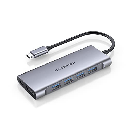 LENTION 6in1 USB Type-C ハブ CB-C35 USB 3.0 4K HDMI PD充電 60W USB-C タイプc typec usbc MacBook Pro (2016-2022 / M1 M2)、MacBook