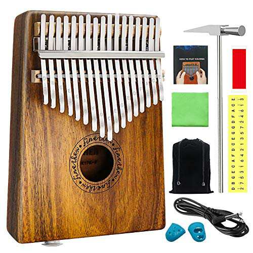 FINETHER カリンバ 親指のピアノ アフリカ楽器 Kalimba 17鍵の