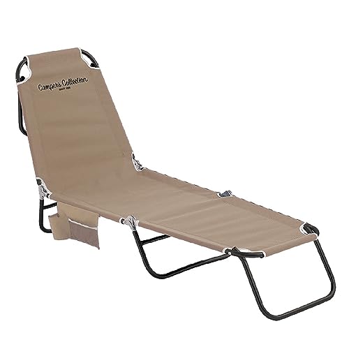 [キャンパーズコレクション 山善] コット 簡易ベッド キャンプ アウトドア 折りたたみ式 簡単設営 リクライニング コンパクト キャンピングベッド ？C272-4 (ベージュ/ ブラウン/ グレー/ アイの通販は 8,215円