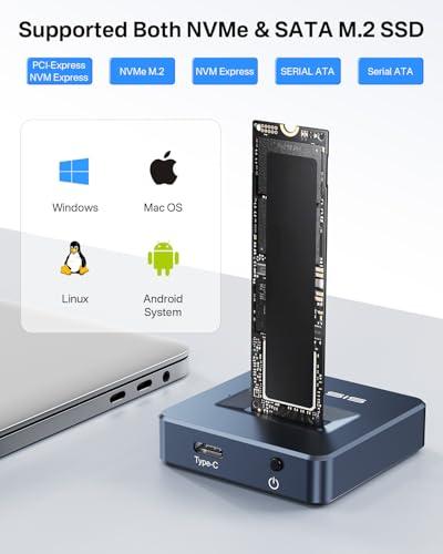 ACASIS M.2 SSD クローン, SSD クローン USB Type C 10Gbps, 支援