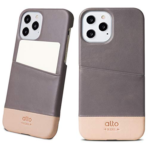 Alto メトロ iPhone 12 & 12 Pro (6.1インチ) ポケットケース イタリア製 本革 レザー iPhone ケース ハンドメイド (セメント/オリジナル) 6,141円