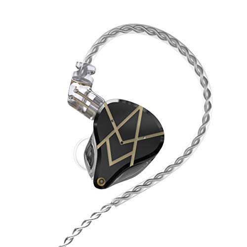 KZ ASXヘッドフォン20 BAユニットHIFIサブウーファースインイヤーモニターバランスアーマチュアヘッドフォンノイズ低減耳栓スポーツヘッドフォン(マイク付き、ブラック)の通販は 6,722円