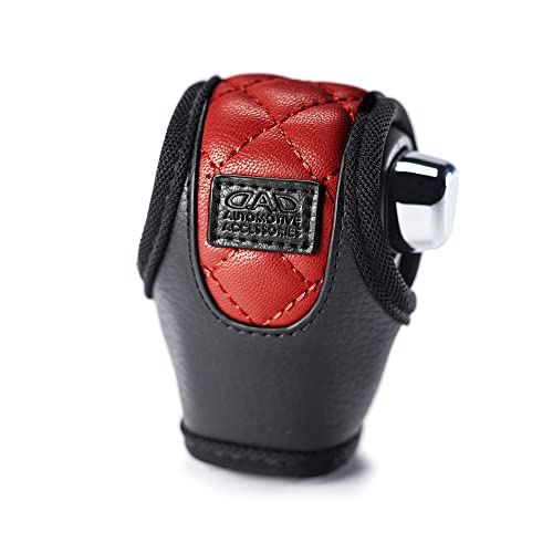 DAD ギャルソン D.A.D レザーシフトノブカバー キルティング【レッド】汎用タイプAT車用の通販は 4,749円