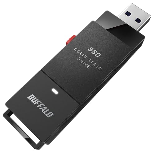 BUFFALO バッファロー USB3.2(Gen1) TypeA対応 抗ウイルス・抗菌ポータブルSSD 2TB SSD-PGVB2.0U3-B BUFFALO バッファロー USB 3.2(Gen2) Type-C⁄Type-A両対応 スティック