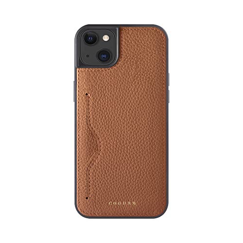 COGURE コグレ iPhone14Plus ケース 本革 シュリンクカーフレザー カード入れ シンプル おしゃれ ギフトボックス付き COPC1 キャラメル【Caramel】の通販は