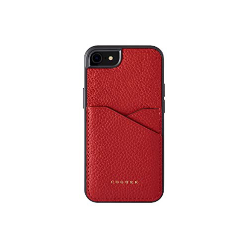 COGURE コグレ iPhone SE(第3/2世代)/8/7 ケース 本革 シュリンクカーフレザー カード入れ シンプル おしゃれ ギフトボックス付き COPC2 レッドの通販は 6,218円