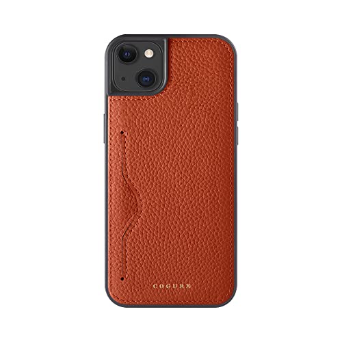 COGURE コグレ iPhone14Plus ケース 本革 シュリンクカーフレザー カード入れ シンプル おしゃれ ギフトボックス付き COPC1 オレンジ【Orange】の通販は 6,003円