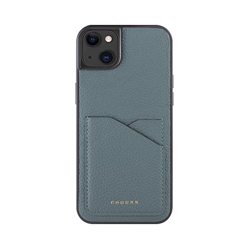 COGURE コグレ iPhone14Plus ケース 本革 シュリンクカーフレザー カード入れ シンプル おしゃれ ギフトボックス付き COPC2 ブルーリンの通販は