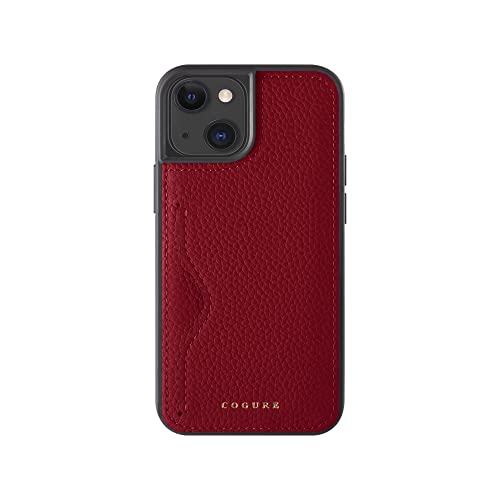 COGURE コグレ iPhone13 ケース 本革 シュリンクカーフレザー カード入れ シンプル おしゃれ ギフトボックス付き COPC1 レッド【Red】の通販は 7,147円