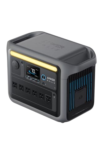 Anker Solix C1000 Portable Power Station ポータブル電源 1056Wh 世界最速の急速充電 高出力AC(定格1500W / 瞬間最大2000W / SurgePad 2000W, 6ポート) 長寿命10年 リン酸鉄 コンパクト設計 拡張バッテリー対応(別売の通販は