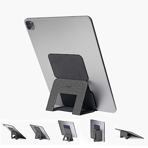 ergomi(エルゴミ) アレスメガ タブレット スタンド ケース 超薄型 縦置き 横置き 5Way 貼り付け パッドスタンド 繰り返し使える 8*12.9インチ対応 SHOKAI (オックスフォードブラック)の通販は