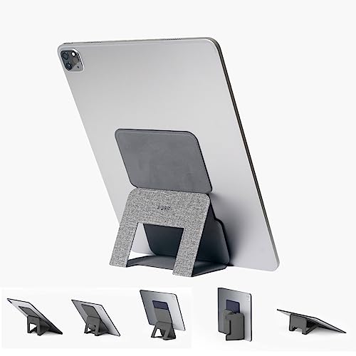 ergomi(エルゴミ) アレスメガ タブレット スタンド ケース 超薄型 縦置き 横置き 5Way 貼り付け パッドスタンド 繰り返し使える 8*12.9インチ対応 SHOKAI (オックスフォードグレー)の通販は