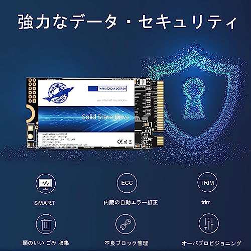 Dogfish M.2 2242 SSD 256GB NVMe PCIe Gen3 x 4 内蔵ソリッドステートドライブ,3D NAND TLC,Gaming SSD,R/W 最大2200MB/sおよび1800MB/s (M.2 2242 PCIe, 256GB)の通販は