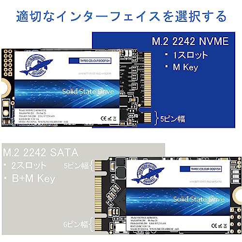 Dogfish M.2 2242 SSD 256GB NVMe PCIe Gen3 x 4 内蔵ソリッドステートドライブ,3D NAND TLC,Gaming SSD,R/W 最大2200MB/sおよび1800MB/s (M.2 2242 PCIe, 256GB)の通販は