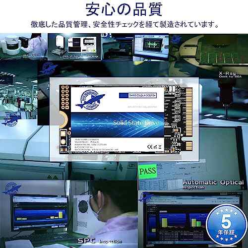 Dogfish M.2 2242 SSD 256GB NVMe PCIe Gen3 x 4 内蔵ソリッドステートドライブ,3D NAND TLC,Gaming SSD,R/W 最大2200MB/sおよび1800MB/s (M.2 2242 PCIe, 256GB)の通販は