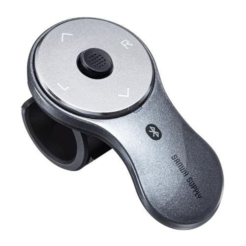 サンワダイレクト 【操作性UP版】 リングマウス Bluetooth 充電式 PowerPoint・Keynote操作対応 Windows/Mac 5ボタン フィンガーマウス ガンメタ 400-MABT156GM2の通販は 4,942円