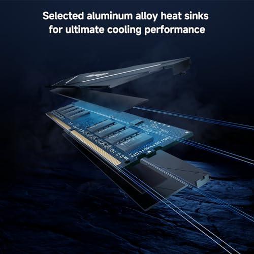 Fanxiang DDR4 3600Mhz 8GBx2枚 デスクトップPC用メモリ（RGB発光型）LEDライト ヒートシンク付き PC RAM XMP2.0対応 高性能 低消費電力 ゲームやマルチタスクに最適の通販は