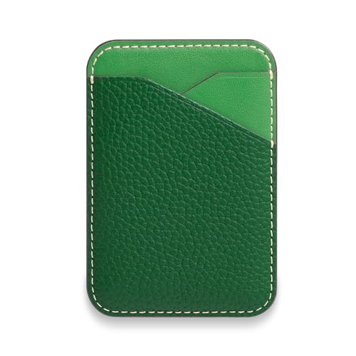 [COGURE] コグレ カードケース MagSafeウォレット 背面ポケット 本革 スリム 強力マグネット内蔵 iPhone16/15/14/13/12 Pro Plus Promax 対応 MagSafe搭載ケース対応 ギフトボックス付き COPMCH グリーン