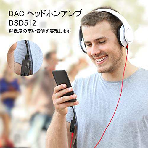 Fosi Audio DS1 DSD512 HiFi USB DAC ヘッドホン