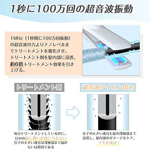 超音波トリートメント アイロン トリートメントアイロン ツヤ髪 超音波 ...