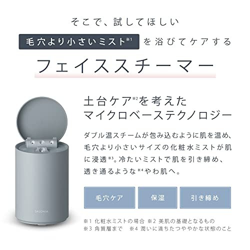 SALONIA ピュアブライトスチーマー　フェイススチーマー 顔 美顔器