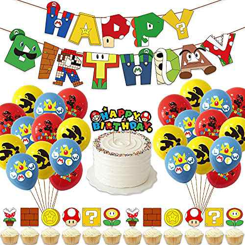 マリオ 誕生日 飾り付け Happy Birthday 装飾 ゲーム キャラクター ハッピーバースデー バルーン 誕生日 子供の日プレゼント 誕生日 風船の通販はau Pay マーケット モバイルテラス