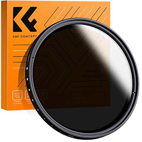 KF Concept 55mm 可変NDフィルター ND2-ND400レンズフィルター 減光