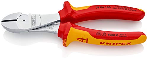 KNIPEX(クニペックス) 絶縁1000V強力型ニッパー 180mm 7406180