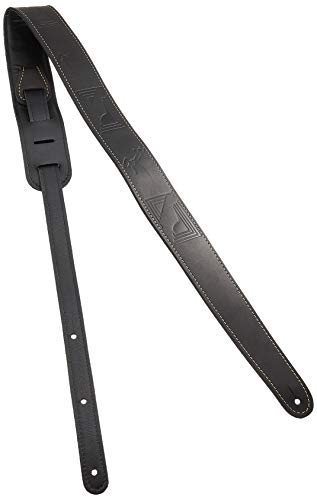 Fender フェンダー ギターストラップ Fender Monogram Leather Strap - BLK 7,284円
