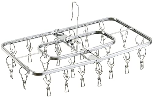 下村企販 ハンガー ステンレス からみにくい 24ピンチ 日本製 部屋干し 26448の通販は