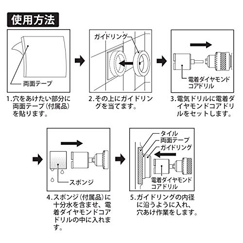 新潟精機 SK 電着ダイヤモンドコアドリル 65mm DC-65_6