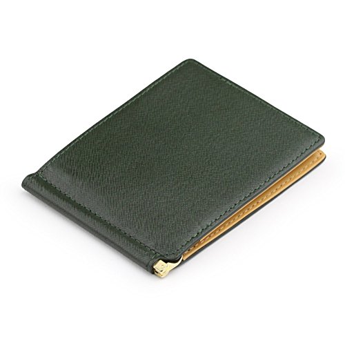 [アビエス] 本革 角シボ型押し牛革 マネークリップ （札ばさみ）の通販は 8,200円