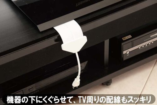 驚くほど薄い延長コード フラットコード 白 2mの通販は