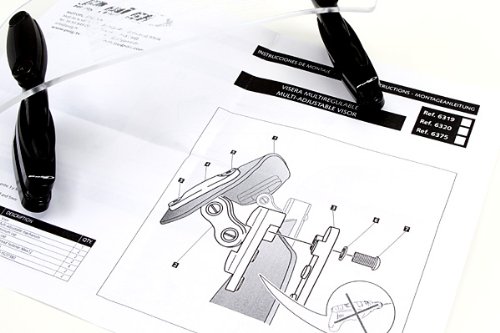 Puig 6319W CLIP-ON VISOR 【CLEAR】可変クリップバイザー オートバイ