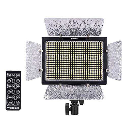Yongnuo YN-600 LEDビデオライト 600球のLEDを搭載 カメラ&ビデオカメラ用 (AC電源アダプター付きYN-600 5500Kのみ)