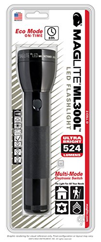 第三世代：3rd Generation 【本体色：ブラック】 MAGLITE 2D LEDマグライト ST23016, Black【単１アルカリ電池*2本 / 明るさMAX：524ルーメン】 [並行輸入品]_1