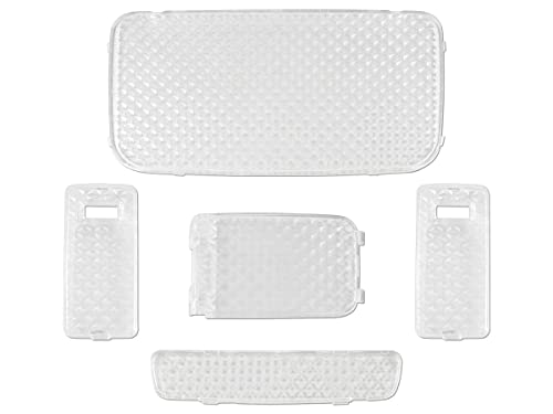 【ハイエース レジアスエース 200系 S-GL スーパーGL専用 4型/5型/6型 対応】ハイエース クリスタルレンズ ルームランプカバー 5点SET 5,887円