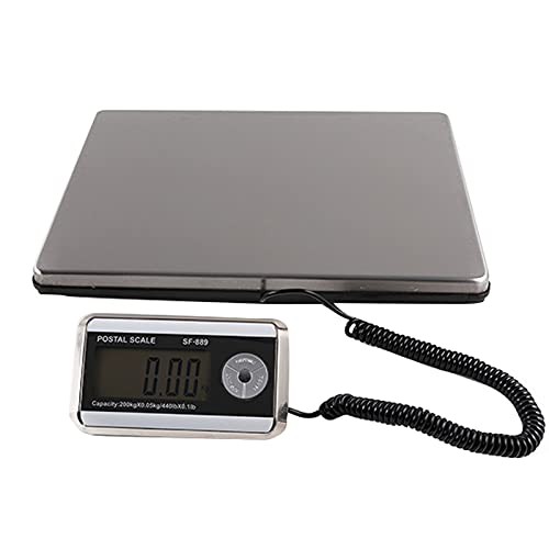 KIYOYO 隔測式デジタル台はかり 最大200kg計量 0.1kg単位 LED時間表示付き (200kg) [並行輸入品]の通販は