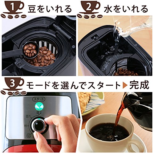 アイリスオーヤマ コーヒーメーカー 全自動 メッシュフィルター付き 1