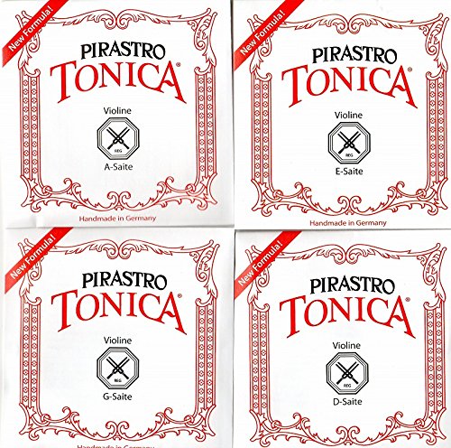 バイオリン弦 PIRASTRO TONICA トニカ 4/4サイズ 4弦セット(E線: ボール#3127シルバリー)