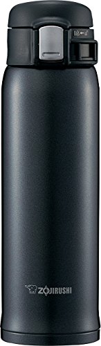 象印マホービン(ZOJIRUSHI) 水筒 ステンレス マグ ボトル 直飲み 軽量 保冷 保温 ワンタッチ オープン タイプ 軽量 コンパクト 480ml シルキーブラック SM-SD48-BC