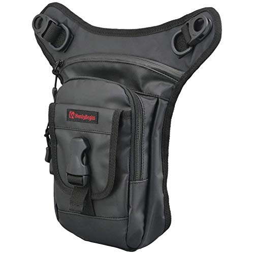 [ヘンリービギンズ] デイトナ バイク用 ホルスターバッグ 1L ターポリン 長財布収納可 3室構造 DH-741 ブラック 96491