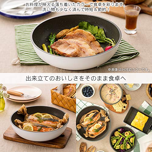 アイリスオーヤマ フライパン 鍋 セット フライパンセット 9点 ガス火専用 ガス火 軽量 お手入れ簡単 取っ手のとれる ダイヤモンドコート ダイヤモンドコートパン ベージュ/マーブル GSN-SE9_4
