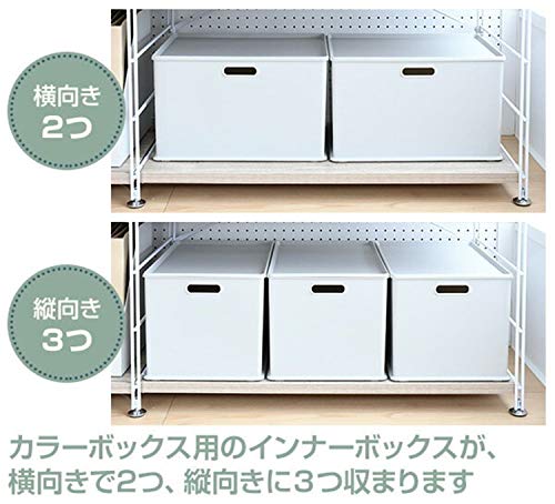 山善 ラック オープンシェルフ 幅85.5*奥行41.5*高さ162cm 5段 連結可能 簡単高さ調節 耐荷重約25kg(棚板1枚あたり) 組立品 アンテイークブラウン/ブラック MWS-16845(ABR/SBK)_2