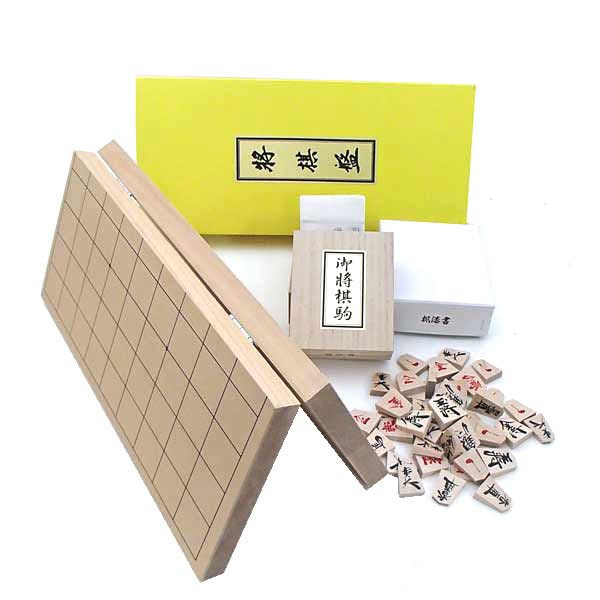 携帯に便利な将棋セット 囲碁ラボオリジナル彫り駒根付1個つき