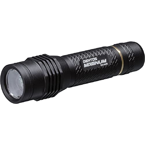 GENTOS(ジェントス) LED 懐中電灯 マグナム 【明るさ240-470ルーメン/実用点灯3-19時間/耐塵/耐水/転がり防止】 ANSI規格準拠