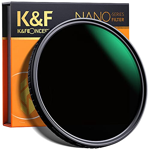 K&F Concept 67mm 可変NDフィルター ND8-ND128 X状ムラなし 日本製AGC光学ガラス HD超解像力 低い反射率 28層ナノコーティング 撥水撥油キズ防止 薄型 ビデオ/風景撮影の減光フィルター 【メーカー直